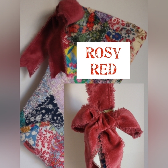 Liberty Art Fabric Tana Lawn Patchwork Quilted Christmas Stocking Bespoke OOAK - Picture 3 of 14